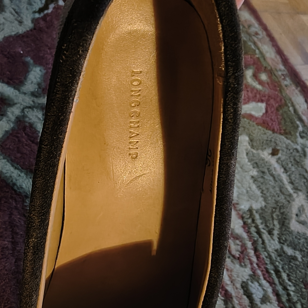 Longchamp Brown Leather And Suede Ghillie Fringe Platform Sneakers 36 - Picture 3 of 9